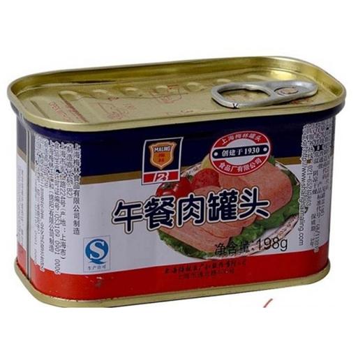罐头食品 上海梅林罐头 午餐肉罐头198g 涮火锅 烧烤 炒菜佳肴